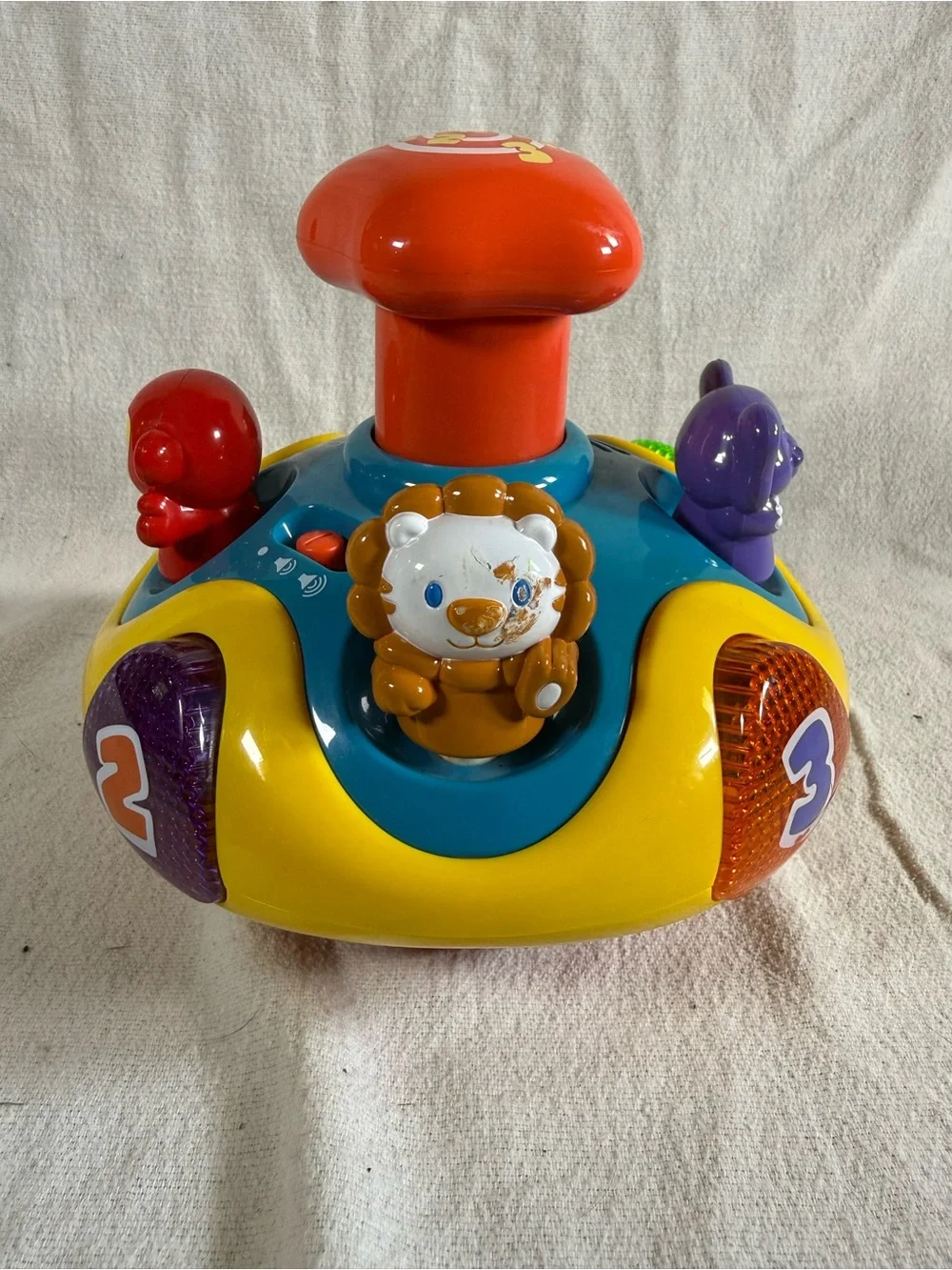 V-Tech Spin ‘n Learn Top Learning Teaching Animals and Numbers Toy